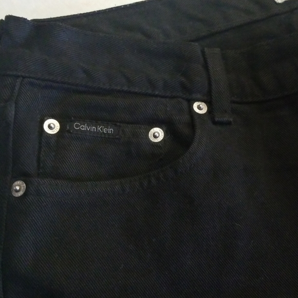 Women's black button fly jeans - Picture 3 of 5